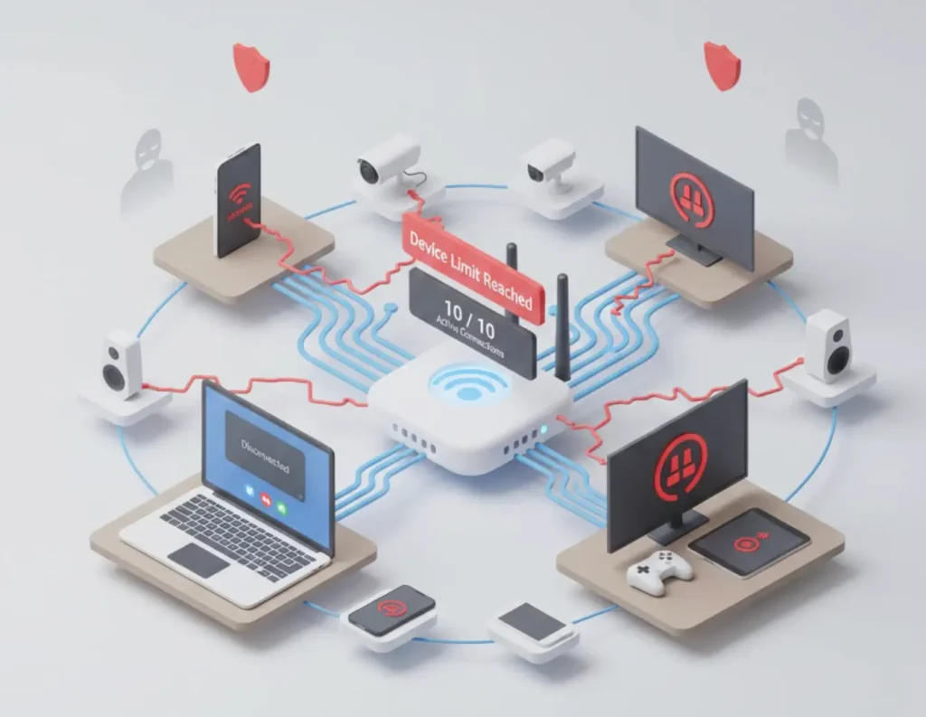 vpn device limit