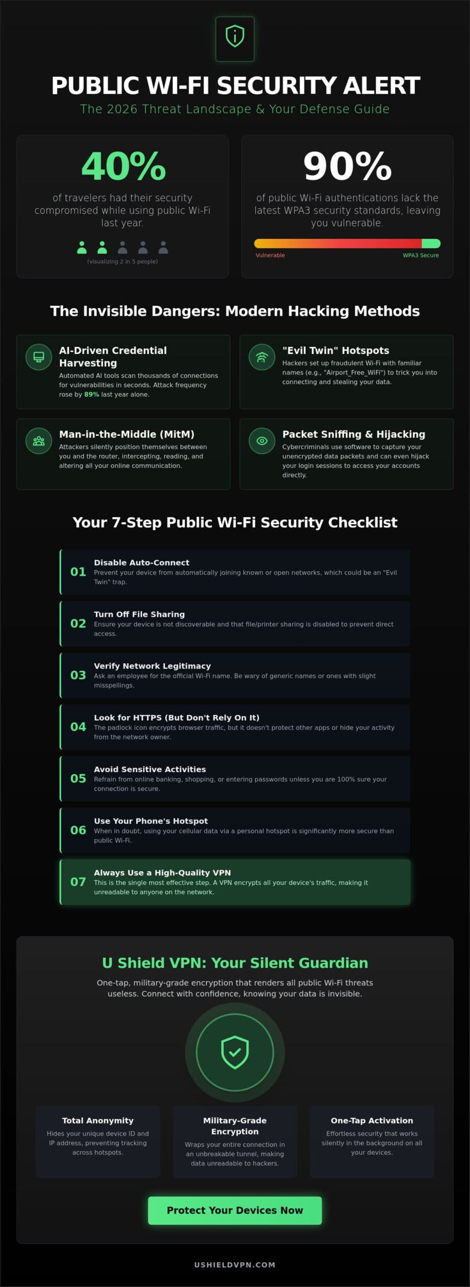 How to Protect Devices on Public Wi-Fi: The 2026 Security Checklist